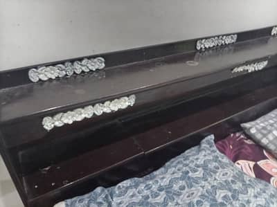 sheesham wood bed with mattress sale
