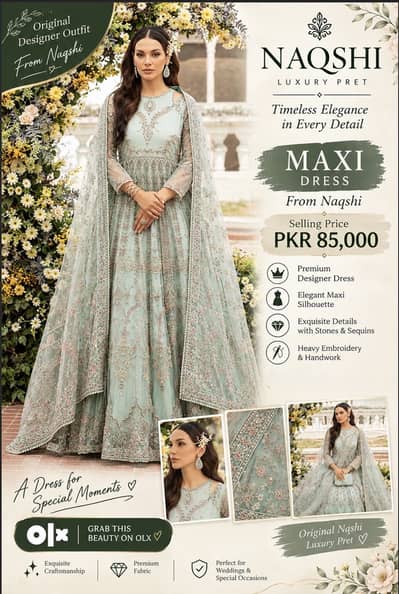 Wedding dress | Naqshi Dress are available