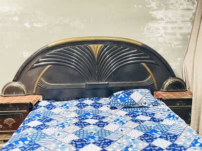 Used Wooden Bed, Dressing & Showcase for Sale