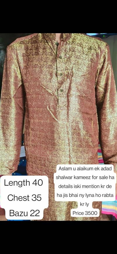 brand new sherwani or open kurty for sale ha
