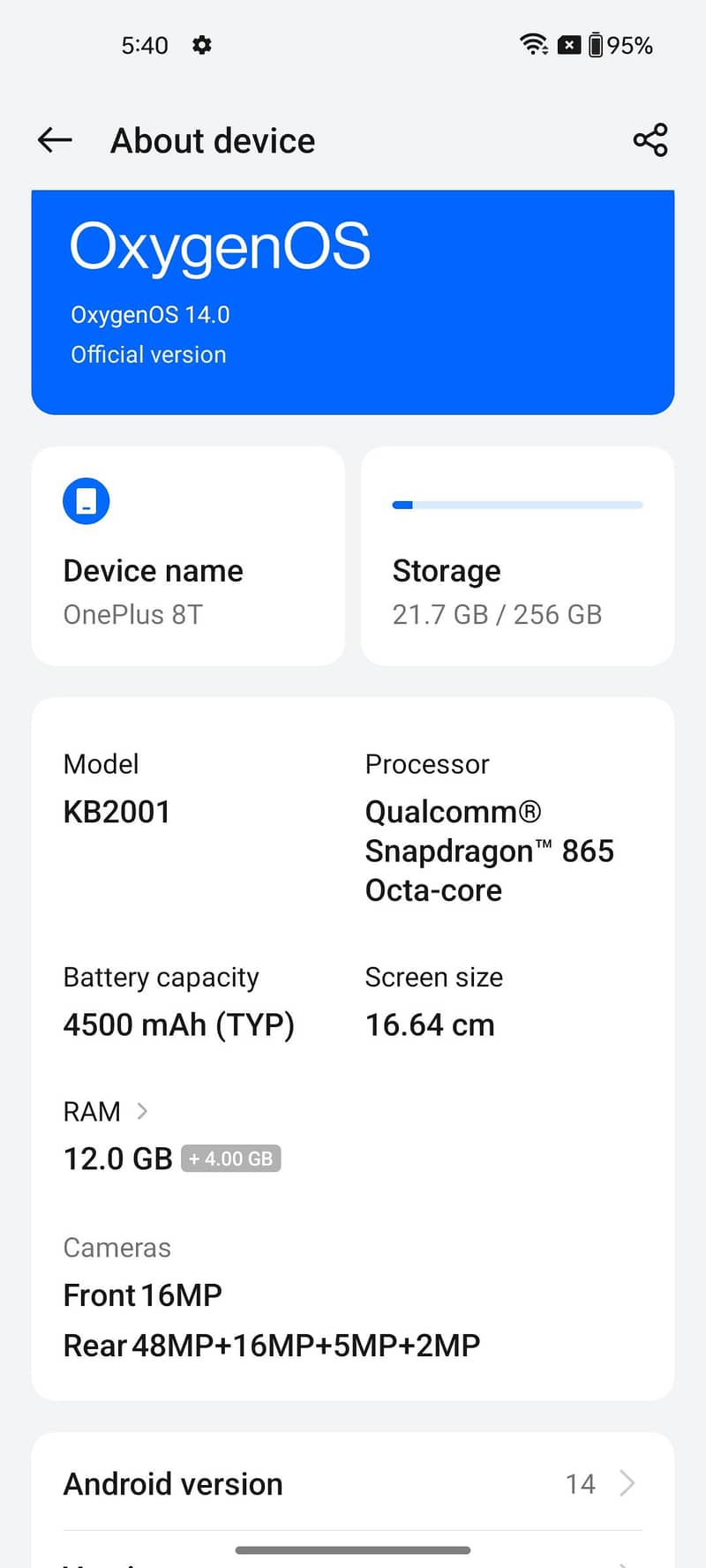 One Plus 8T 3