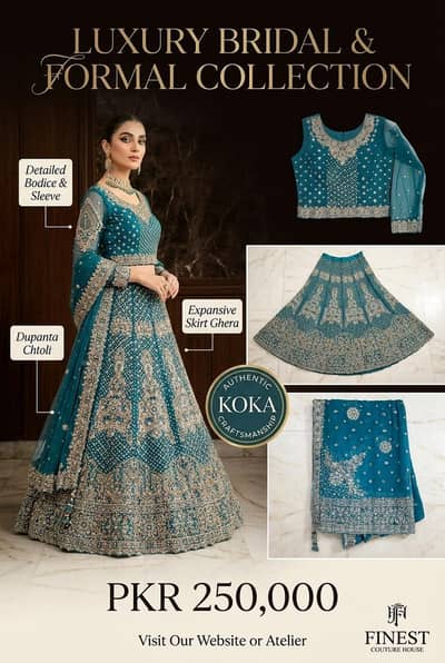 Elegant Bridal Party Wear | Heavy Embroidered Maxi | Premium Dupatta