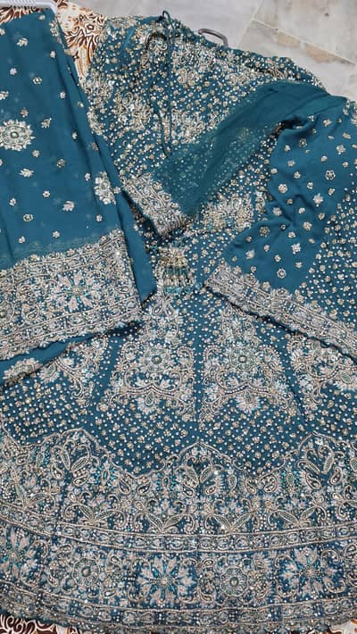 Elegant Bridal Party Wear | Heavy Embroidered Maxi | Premium Dupatta