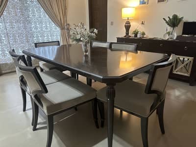 Elegant Dining Table Set – 6 Seater