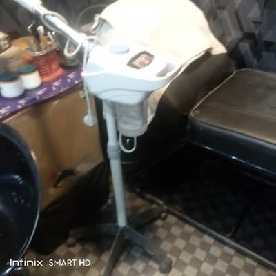 professional facial steamer with stand and wheel for saloon & polor