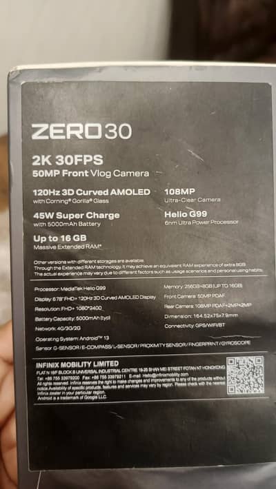 Infinix Zero 30