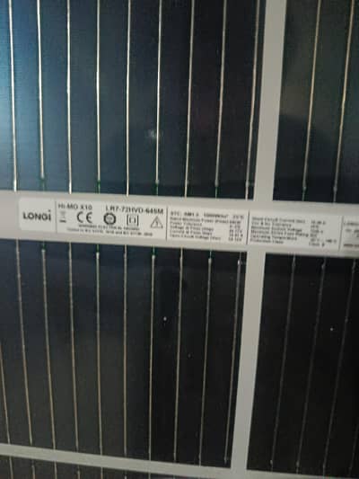 Longi solar X10 bifechel 645/650w Dacomited available lahore