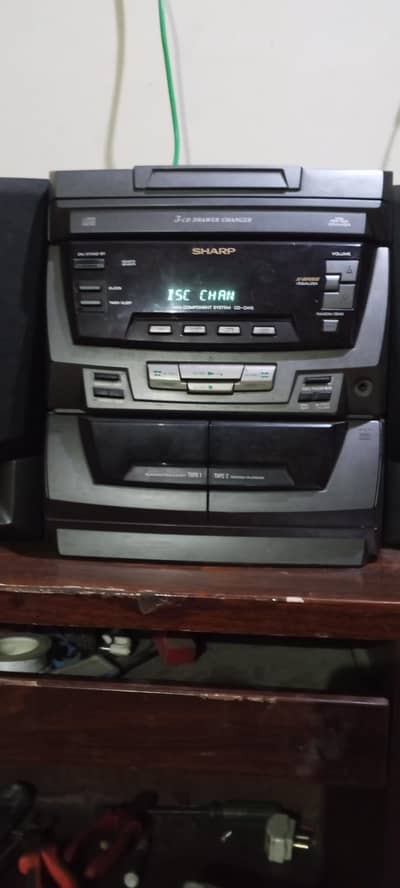 Sharp audio video DVD and cassette and aux player japani