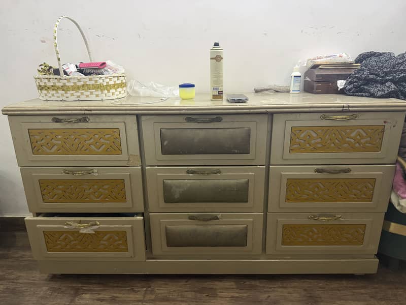 Bed side table wardrobe and dressing table 1