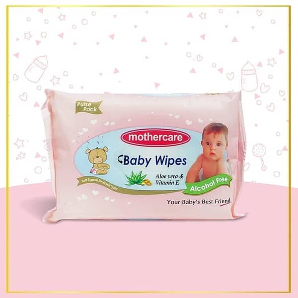 Mothercare Baby Wipes Purse Pack - Pink
