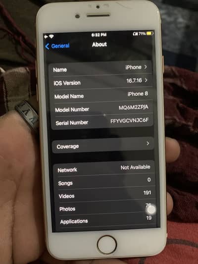 iPhone 8 for contact 03091713002