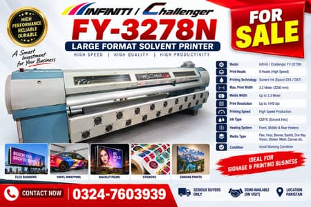 Infiniti/Challenger FY-3278N Large Format Solvent Printer