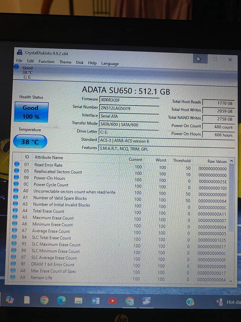 ADATA 512gb SSD 1