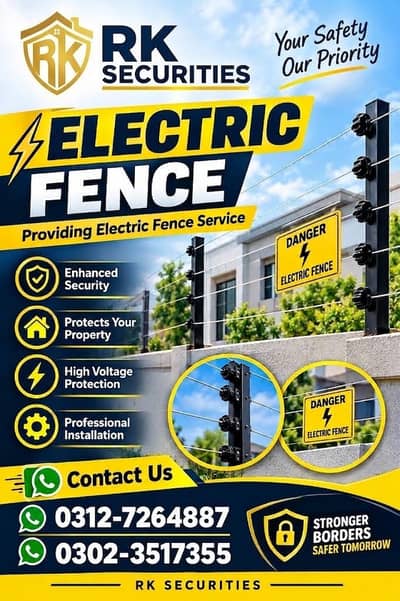 Electric fence | Home security Electric wire | Electric Wire Fence