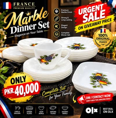 Marble Dinner Set France 