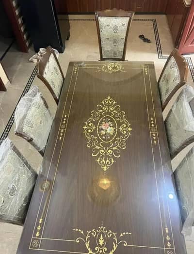 Dining table with 8 chairs