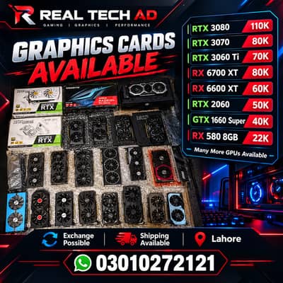 Rtx 3070/ 3060/ 2060/ Gtx 1080 ti/ 1660 Super 1060  rx 6600 xt 580 8gb