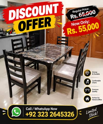 Dining Table | Dining Table Sets | Customized Design | Comfortable Se