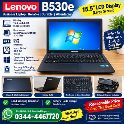 Lenovo B530e 15.5" Lcd Laptop
