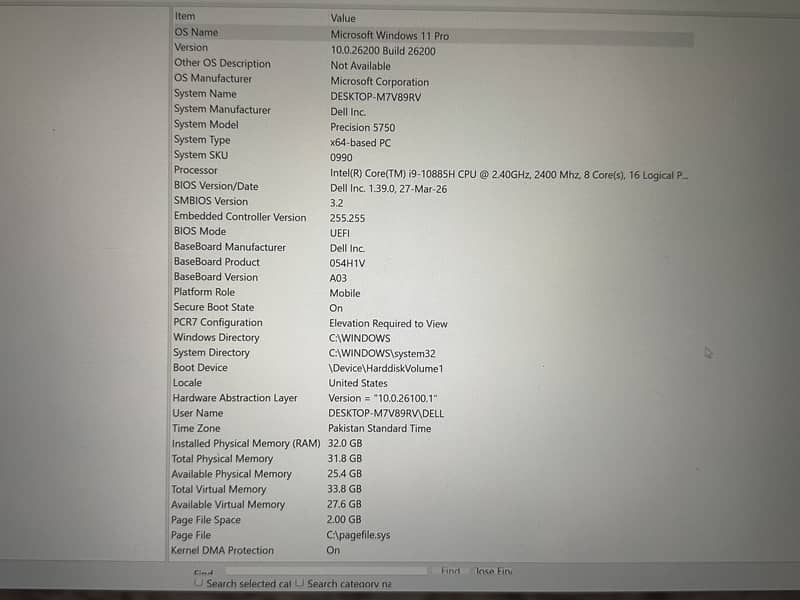 Dell Precision 5750 5