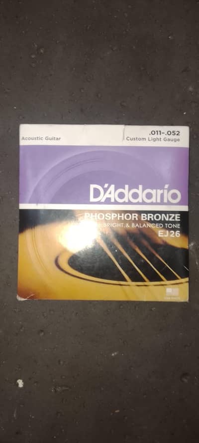DAddario ej26 guitar 6tareyn pekt smetPura set