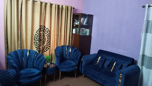 9 seater sofa set & tulip chairs
