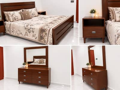bed set king size for sale only 4 month used coutomiz hai