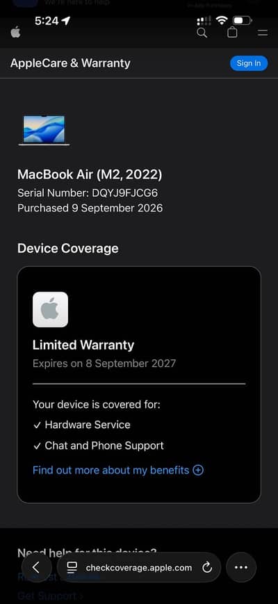 Macbook air m2