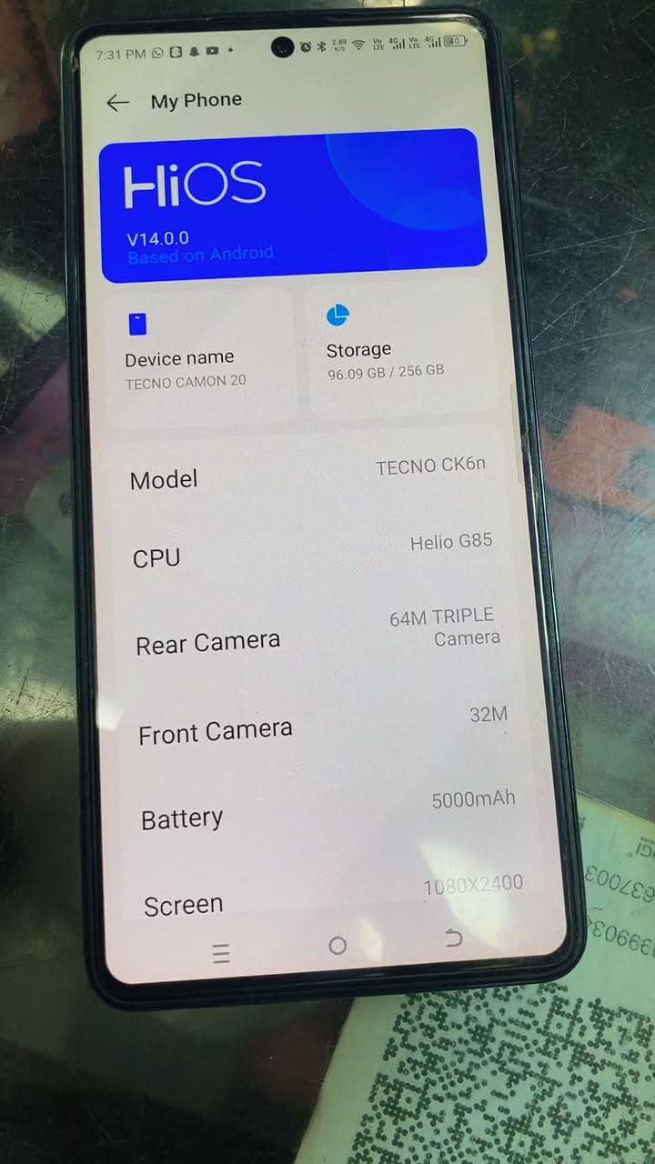 Tecno CAMON 20 3