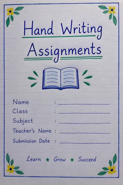 Hand writing assignments