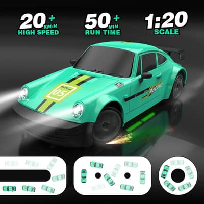 RC Drift Car 1:20 2.4GHz 4WD 20KM/H Racing Car with Work Lights