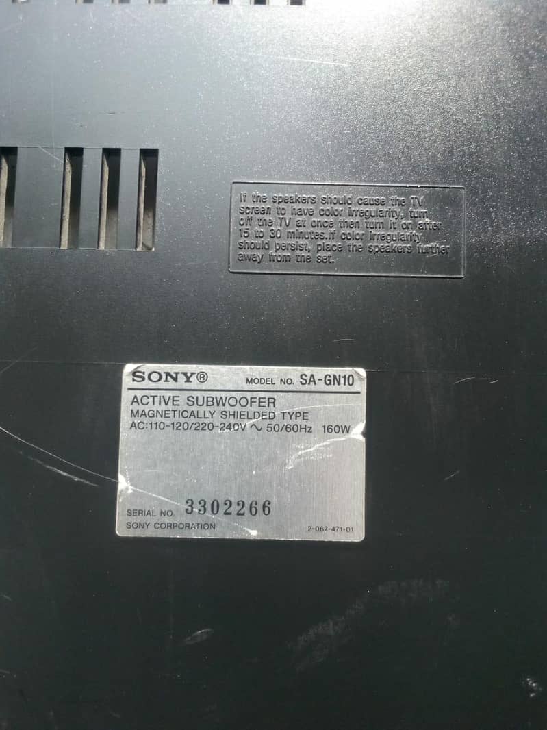 sony active subwoofer 6