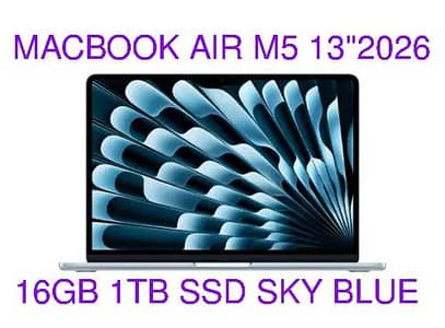 MACBOOK AIR M5 CHIP 13.6"MDHJ4 SKY BLUE