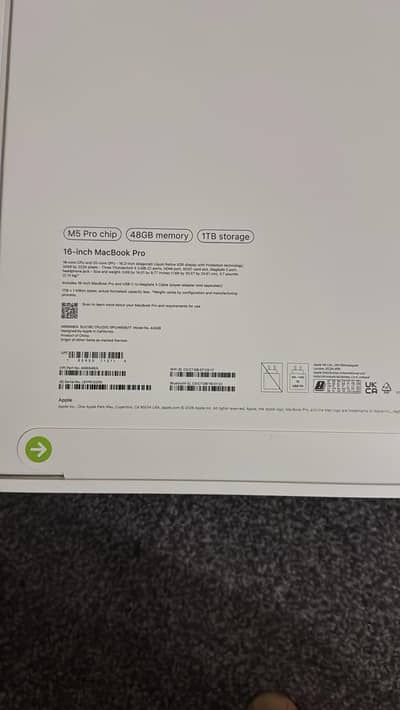Brand New MacBook Pro 16" M5 | 48GB RAM | 1TB SSD | 2026 Model