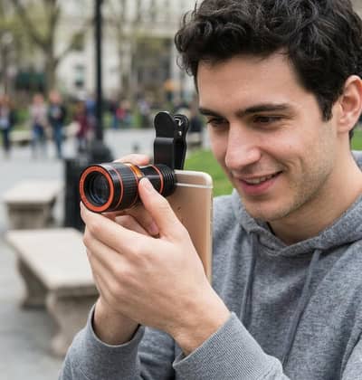  12X Retractable Mobile Phone Telescope Lens 
