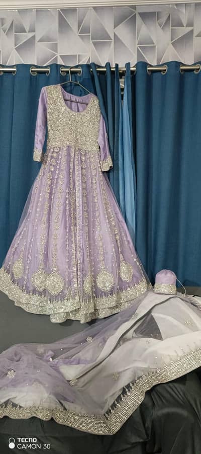 Beautiful lavender/lilac bridal/party wear dress