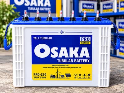 OSAKA pro 2500 230 AMP Tubular Battery, Best Suitable for Solar Backup