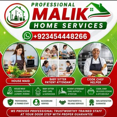 PROFESSIONAL MAID BABY SITTER PATIENT ATTENDENT COOK HELPER CHEF