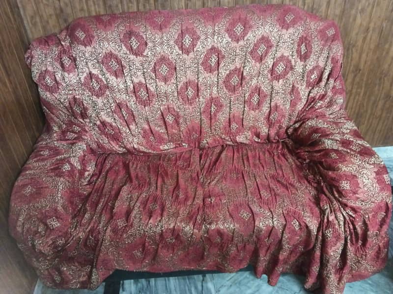 sofa set with sofa cover 2