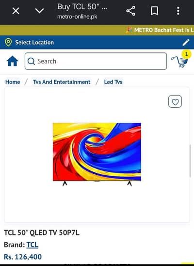 TCL 50" QLED/4k