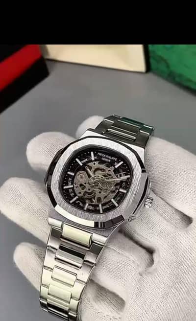 Patek Philippe Style Genuine Automatic Skeleton Watch | Radium Dial