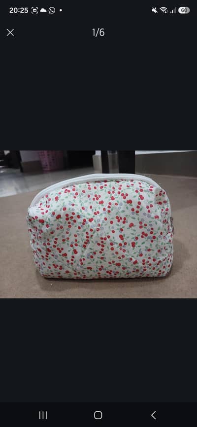 LARGE PUFFY CHERRY MAKEUP BAG. NEW GREAT QUALITY