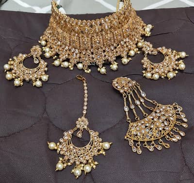 *Heavy Kundan Bridal Set 4 Pcs - New Box Pack - Lahore*