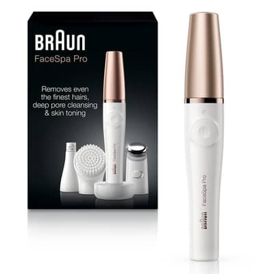 Braun FaceSpa Pro 911 3-in-1 facial epilating, cleansing & skin tonin