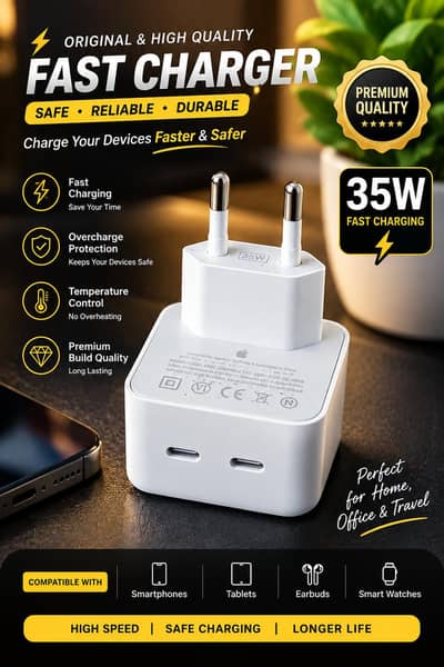 2 Slot Fast Battery Charger for Sale - Brand New Condition