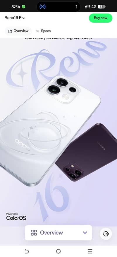 OPPO Reno 16 F 5G 0/3/08/5/4/1/4/0/0/7