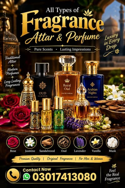 All types of fragrance attar perfume available