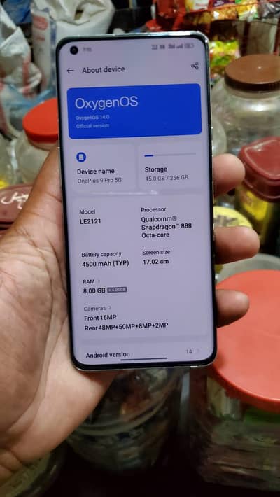 OnePlus 9 Pro 5g pta aproved duel sim 8 256 clear panal no dot no shad