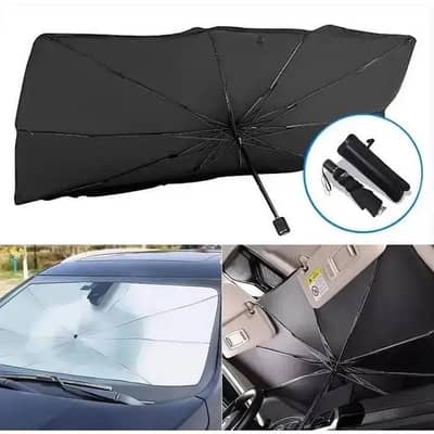 car windshield umbrella black durable weather resistant