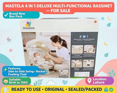 Mastela 4 in 1 Deluxe multi functional bassinet for sale